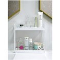 thumbnail image 5 of Zshan 2-Tier Bathroom Countertop Organizer Vanity Tray Cosmetic & Makeup Storage Kitchen Spice Rack Standing Shelf, White, 5 of 5