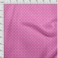 thumbnail image 4 of oneOone Polyester Spandex Fuschia Pink Fabric Geometric Tile Sewing Craft Projects Fabric Prints By Yard 56 Inch Wide, 4 of 4