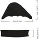 thumbnail image 4 of VABNEER 2 Paar Schuhfüller Schuhpads Zehen Einlegesohlen Vorfuß/Zehen Einlegesohlen Schmerzlinderung Polster für zu große Schuhe (Schwarz & Fleischfarbig) Ormromra LN-2338, 4 of 6