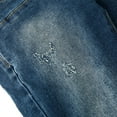 thumbnail image 4 of KIDSCOOL SPACE Kids Boys Girls Adjustable Straps Zipper Design Denim Overalls,,Blue,6-7 Years, 4 of 7
