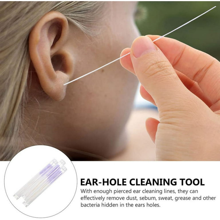 3pcs 8 Ear Piercing Cleaning Line Limpiador De Oidos Ear Floss Earring  Cleaner for Pierced Ears Ear Hole Cleaner Earring Hole Cleaner String  Earring Hole Cleaner Line Perforation 