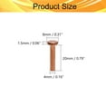 thumbnail image 2 of HUGFEGWE Flat Head Solid Copper Rivets Nuts Copper Flat Head Semi-Tubular Rivets for Household Automobile Industry Brass Tone 4x20mm 50PCS CJB91-25877, 2 of 7