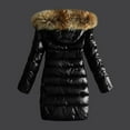 thumbnail image 3 of Homenesgenics Jackets for Women Plus Size in Women Outwear Quilted Winter Warm Collar Hooded Jacket Tops Black M, 3 of 6
