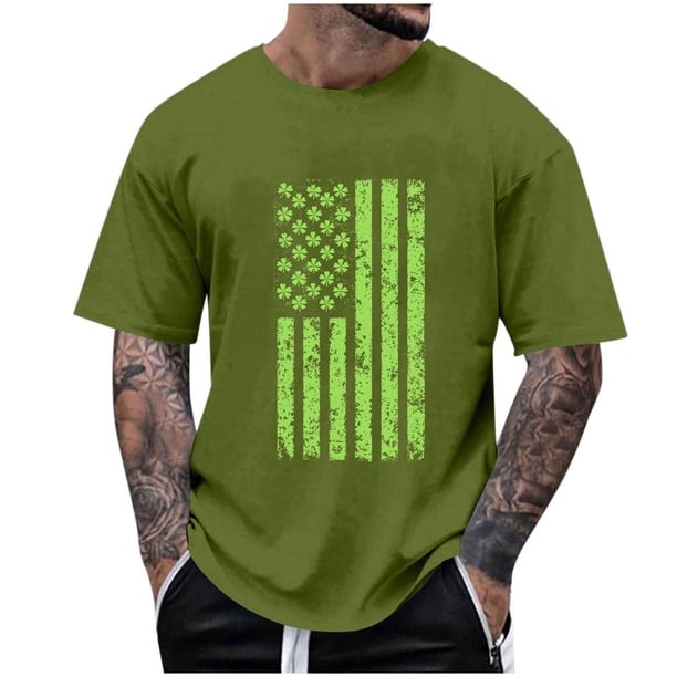 Tops para hombre, blusas y camisas de manga corta con cuello redondo para hombre, camisetas casuales con estampado de moda para hombre, blusa de manga corta, blusa de poliéster para hombre.