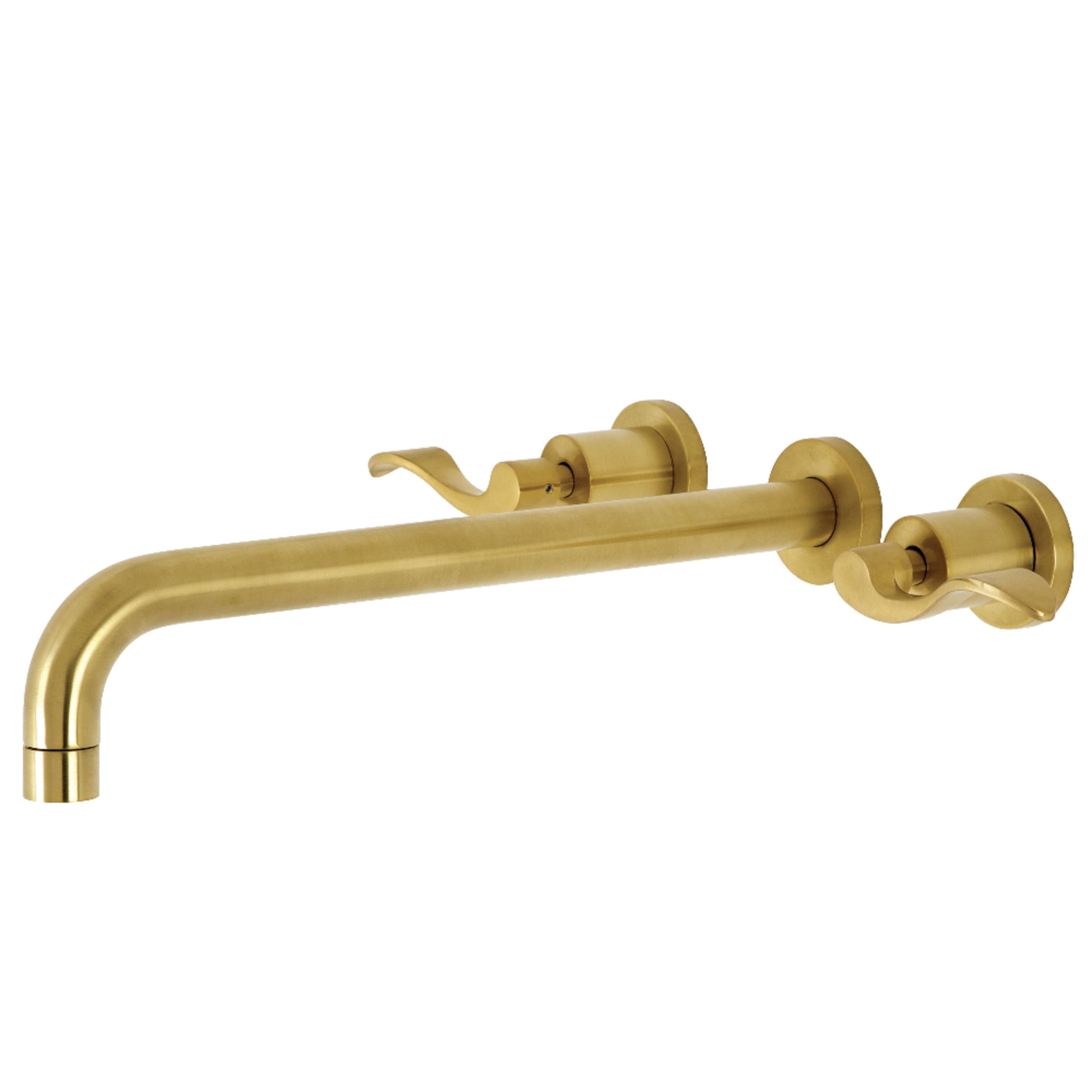 Kingston Brass AE23T7 Vintage Badewannen-Armatur – Gebürstetes Messing, Mit Handbrause, Für Klauenfuß-Wannen