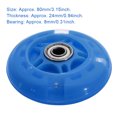 thumbnail image 1 of Maoww Roue de Trottinette pour Enfants en Métal Portable 80 mm Remplacement Réparation Patin à Roulettes Patin en Ligne Roues Colorées Pièce Composant Bleu, 1 of 6