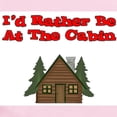 thumbnail image 2 of CafePress - I'd Rather Be At The Cabin Infant Bodysuit - Baby Light Bodysuit, Size Newborn - 24 Months, 2 of 4