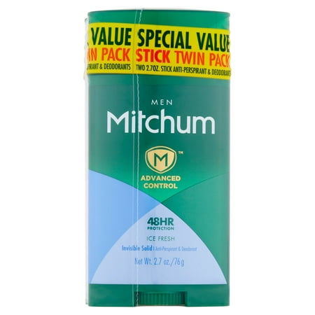 Mitchum Advanced Control 48HR Protection Ice Fresh Invisible Solid Anti-Perspirant & Deodorant, 2.7 oz, (Pack of