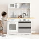 thumbnail image 2 of CazToi Set de juego de cocina de imitación de MDF con 2 cajones de tela, cocina de juguete para niños, regalo de juguete de cocina para juego de roles, 2 of 10