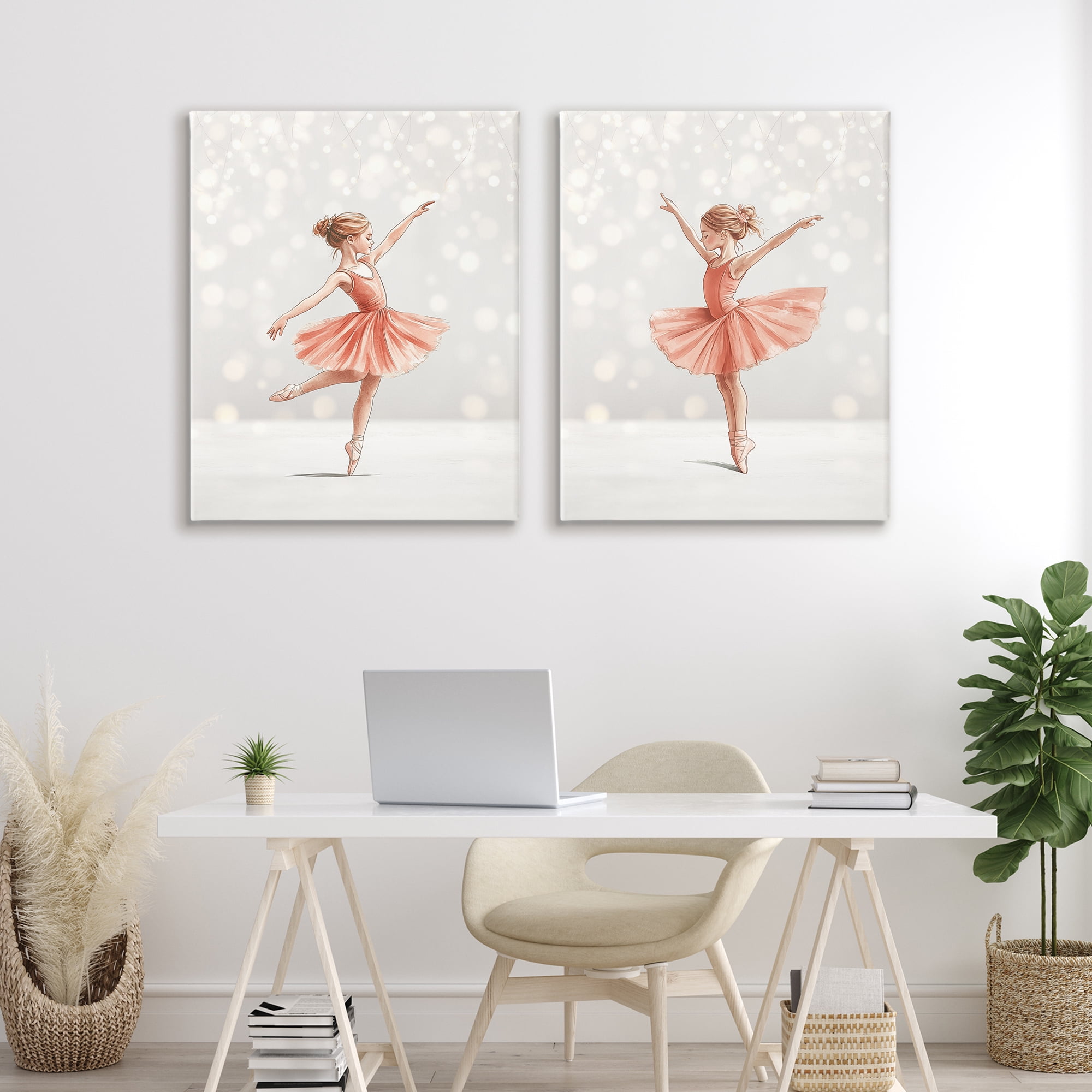 Stupell Industries Dancers In The Light 2 Piece Canvas Wall Art Set, design by Christine Simpson Art