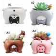 thumbnail image 6 of SweetCandy Cute Dog Shape Flower Sedum Succulent Pot Planter Bonsai Trough Box Plant Bed Office Desk Home Garden Pot Decor 4*3.7*2.75", 6 of 6