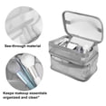 thumbnail image 4 of 1 Pcs Travel Makeup Bag Makeup Brush Holder Makeup Organizer Bag Waterproof Polyester Gray, 4 of 7
