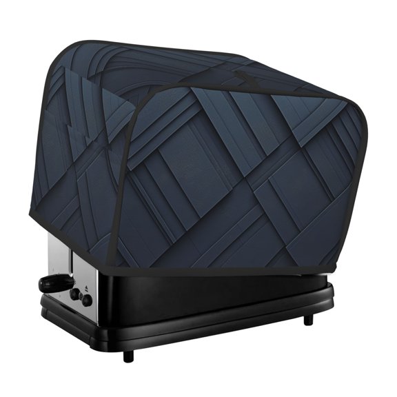 Toaster Cover For 2 Or 4 Slice, Two Or Four Slice Toaster Hood Dust-Proof Cover For Kitchen Washable Small Appliance Dark Black Pattern