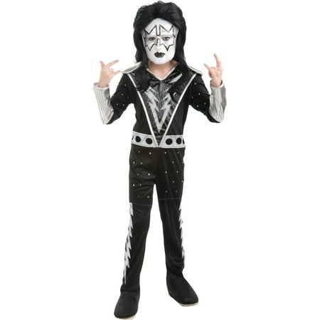 Boys Kiss Spaceman Ace Frehley Rock Star Costume - Walmart.com