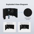 thumbnail image 3 of Temgcuam Microphone Isolation Shield &acirc; Foldable & Adjustable Soundproof Panel for Recording, Podcasting, Vocal Booth, Studio, 3 of 6