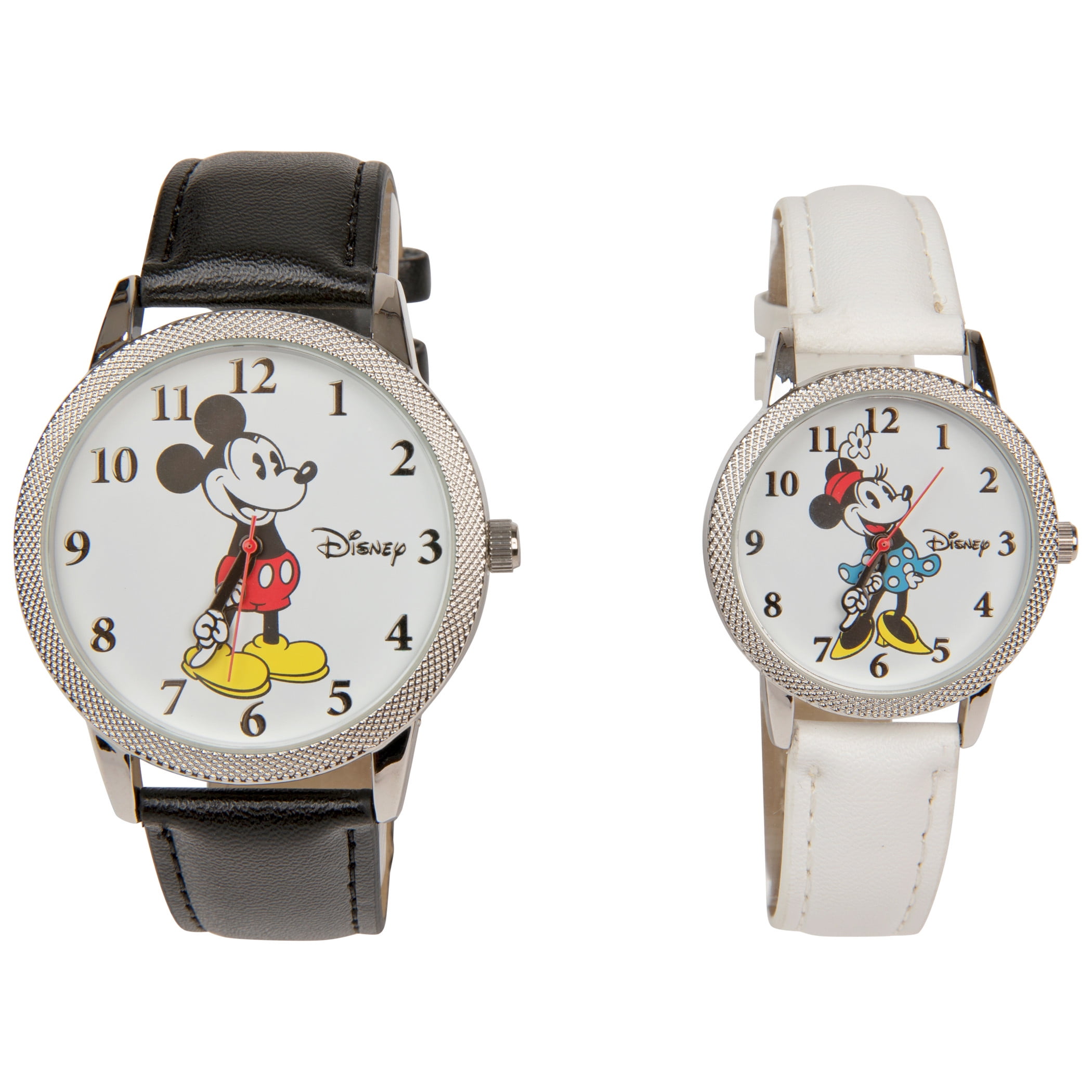 Disney Mickey and Minnie Mouse His and Hers Watch Set - Walmart.com