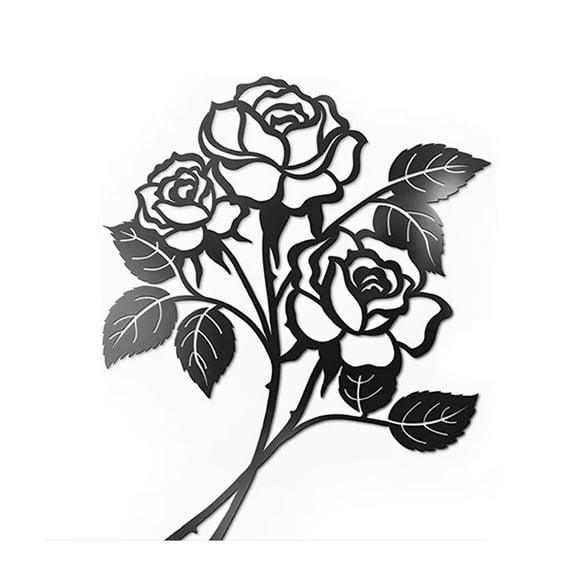 Nvzi 2pcs Metal Wall Art Decor for Living Room, Home Decor Living Room Wall Decor, Silhouette Wall Art(Black)