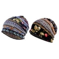 thumbnail image 1 of 2pcs mujer holgada holgada Beanie cáncer turbante bufanda para la cabeza para la pérdida del cabello Hugo Gorra unisex Beanie Slouchy, 1 of 10