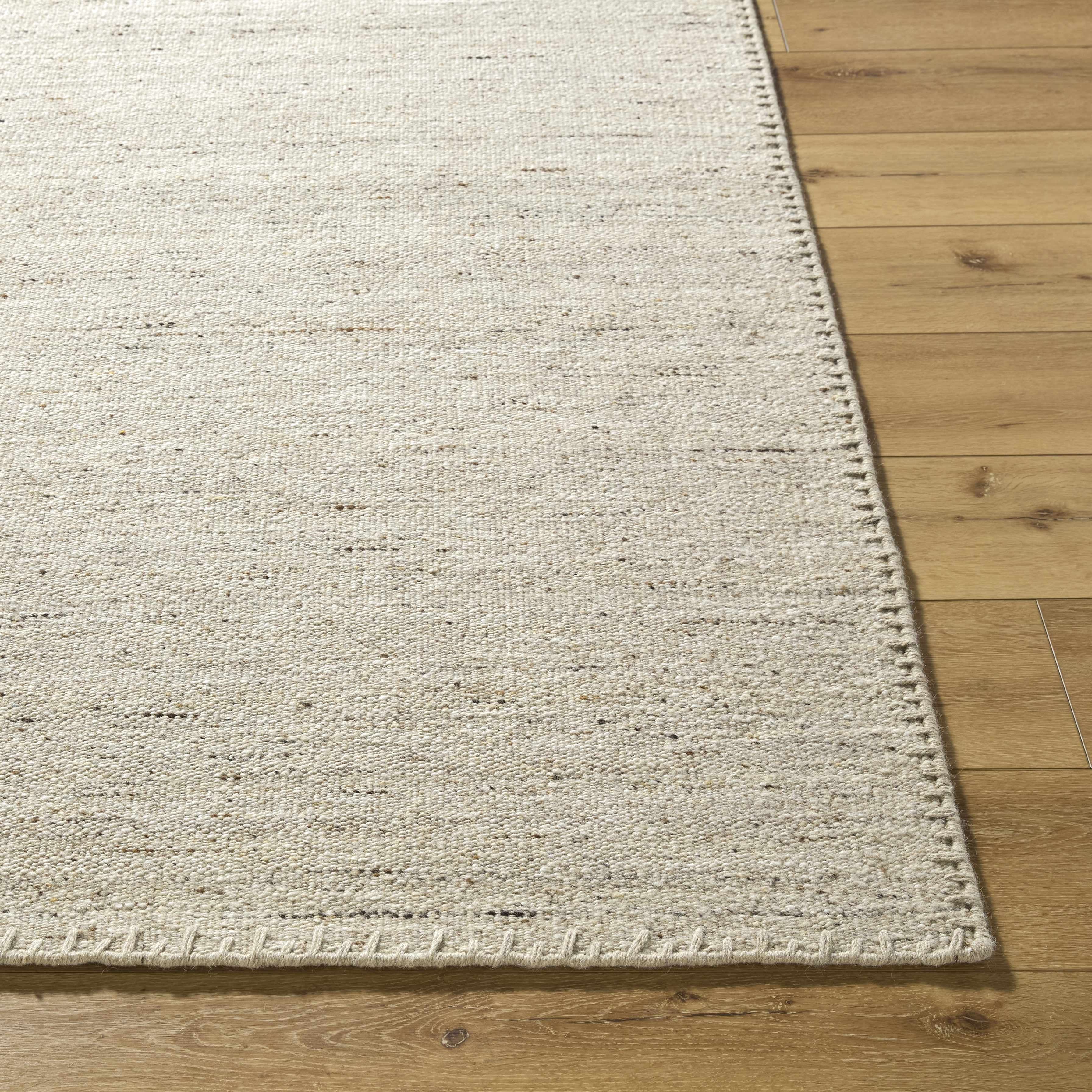 Hauteloom Ayumu Wool Living Room, Bedroom Area Rug - Bohemian, Transitional - Ivory, Sandstone, Taupe - 9' x 12'
