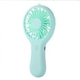 thumbnail image 4 of Cateissary Mini ventilador de refrigeración portátil, ajustable, de tres velocidades, ABS, con carga USB, ligero y bonito Electrodomésticos Rosa, 4 of 6
