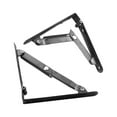 thumbnail image 3 of AMLESO 2 Pcs Collapsible Metal Shelf Hinge Bracket Folding Space Saving Versatile Heavy 6 Inch Black, 3 of 8