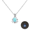 thumbnail image 2 of Xihbxyly Collar Luminoso con Colgante de Cristal y Flores Huecas para Mujer, 2 of 5