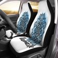 thumbnail image 2 of RYLABLUE Set of 2 Car Seat Covers Mandala Lettering Universal Auto Front Seats Protector Fits for Car,SUV Sedan,Truck, 2 of 5
