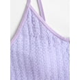 thumbnail image 5 of ZAFUL Women Swimwear Sexy Top Crinkle V Wired Bikini Top Light Purple M, 5 of 5
