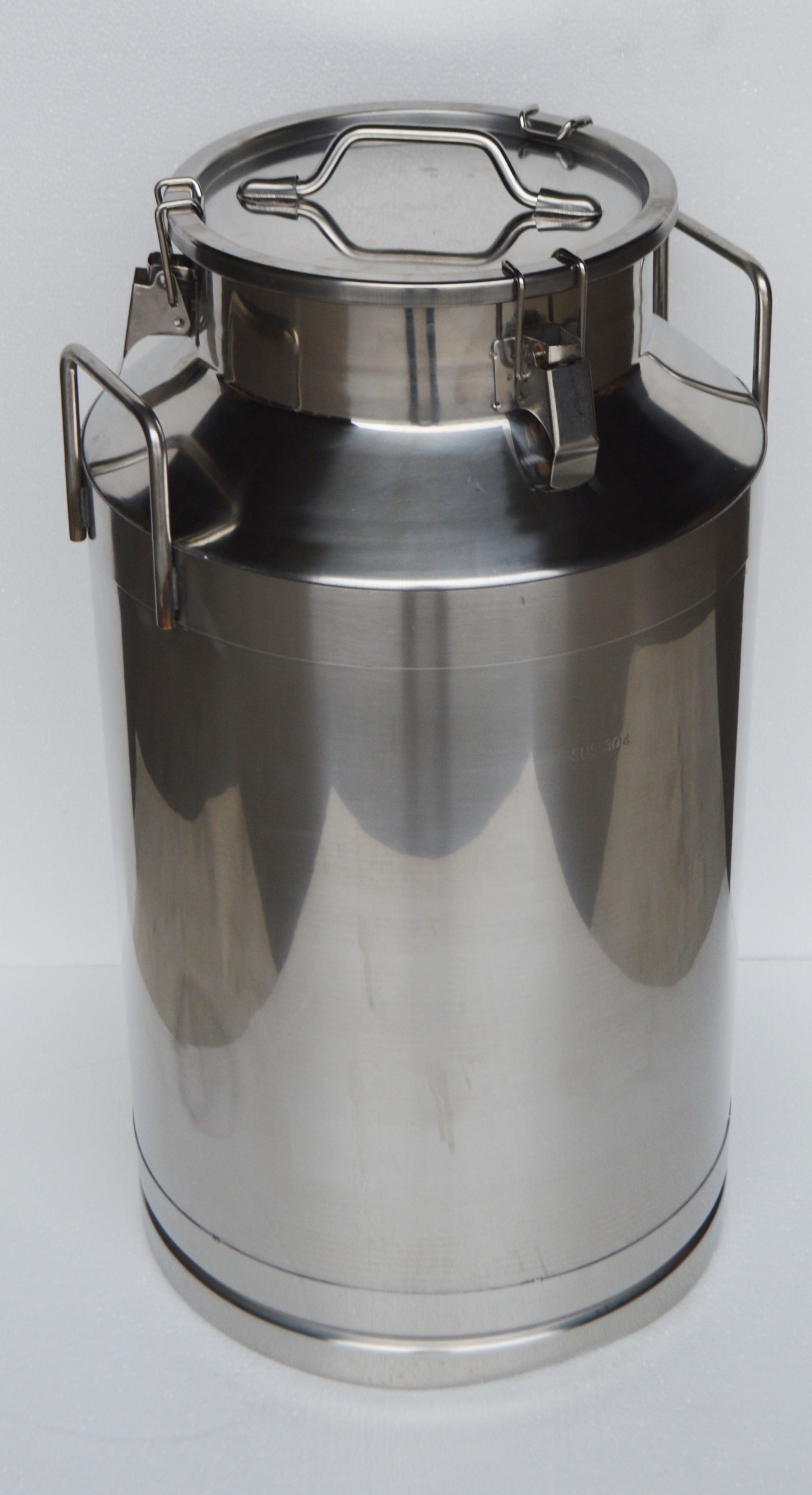 INTBUYING Stainless Steel Milk Can Bucket Pail for Honey Juice with Sealed Lid Storage 60L