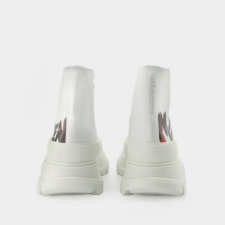 スニーカー alexander mcqueen White canvas Tread Slick sneakers Alexander McQueen | Tread slick white low top | Savannahs