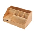 thumbnail image 1 of Organizador de Escritorio, Soporte para Control Remoto con Cajón, Almacenamiento Multifuncional, Portalápices para Escritorio, Dormitorio,, 1 of 9