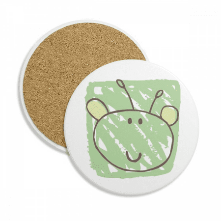 

Universe And Alien Graffiti Alien Coaster Cup Mug Tabletop Protection Absorbent Stone