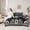 Black Grey 03, variant on Feelyou Romantic Skull Bedding Comforter Set 7pcs for Women, Gothic Damask Flower King Bedding Sets, Western Old Fashion Reversible Bed Sheets, Lightweight Room Decor