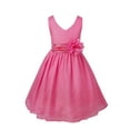 thumbnail image 5 of Zaldita Flower Girls Dress Wedding Bridesmaid Dress Kids Evening Chiffon Dresses with Waist Floral Hot Pink 14, 5 of 7