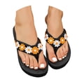 thumbnail image 3 of enyan Platform Sandals Women Womens Arch Support Flip Flops Comfortable Yoga Mat Slip on Summer Beach Walking Thong Cushion Sandals,Orange,Size 6, 3 of 7