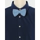 thumbnail image 2 of CORBATA DE LAZO PREATADA PARA HOMBRES INSPIRADA EN EL DÍA DEL PADRE, CON CORREA AJUSTABLE, COLOR SÓLIDO, CORBATA DE LANA EN AZUL POLVO, 2 of 5