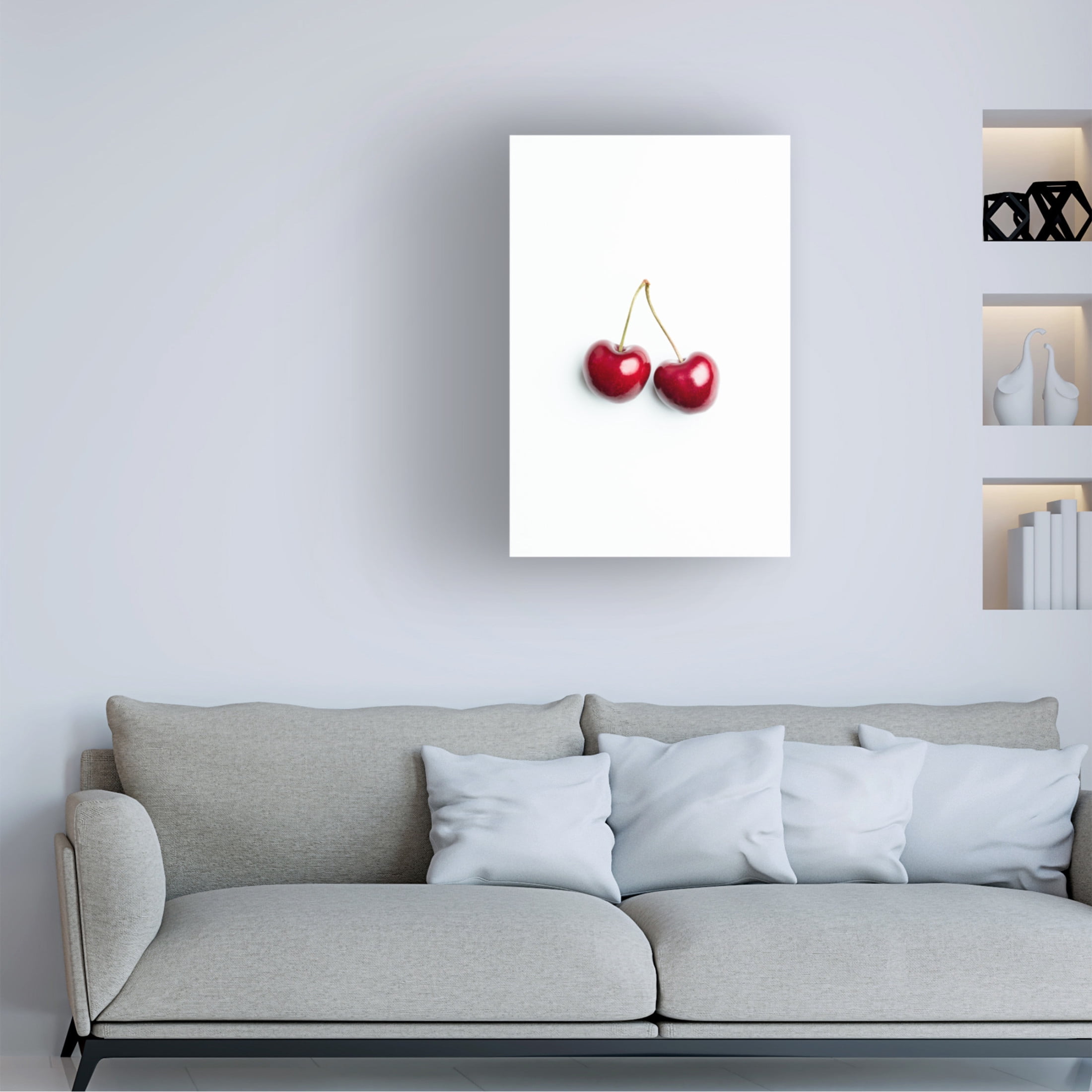Trademark Fine Art Pictufy Studio Pair Of Cherries Canvas Wall Art