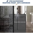 thumbnail image 4 of Stainless Steel Utility Sink with Cabinet, Freestanding Laundry Room Sink, Freestanding Outdoor Sink Cabinet with Pull-out Faucet, Vanity with Storage Cabinets, Suitable for Indoor and Outdoor, 4 of 8