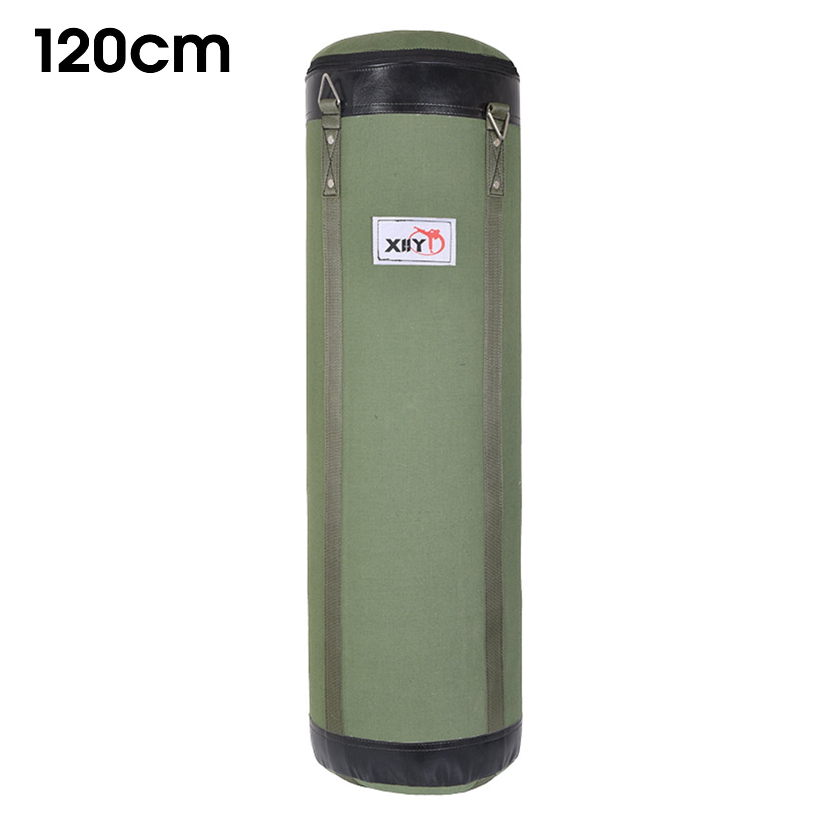 Canvas Boxing Bag Hanging Design High Strength Good Toughness Empty Punching Bags for Gym -Green,120cm