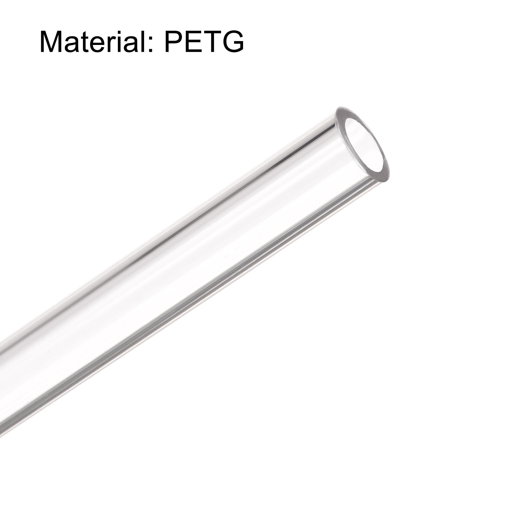 Unique Bargains PETG Tubing Hard Tube for PC Water-cooling System Clear 10 x 14 mm