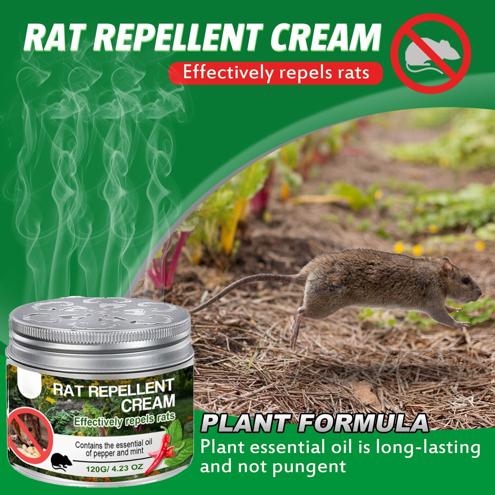 Rat Cream For Gardeners To Drive Away Rats In The Vegetable Garden, Extract Plant To Avoid Rats And Catch Rats
