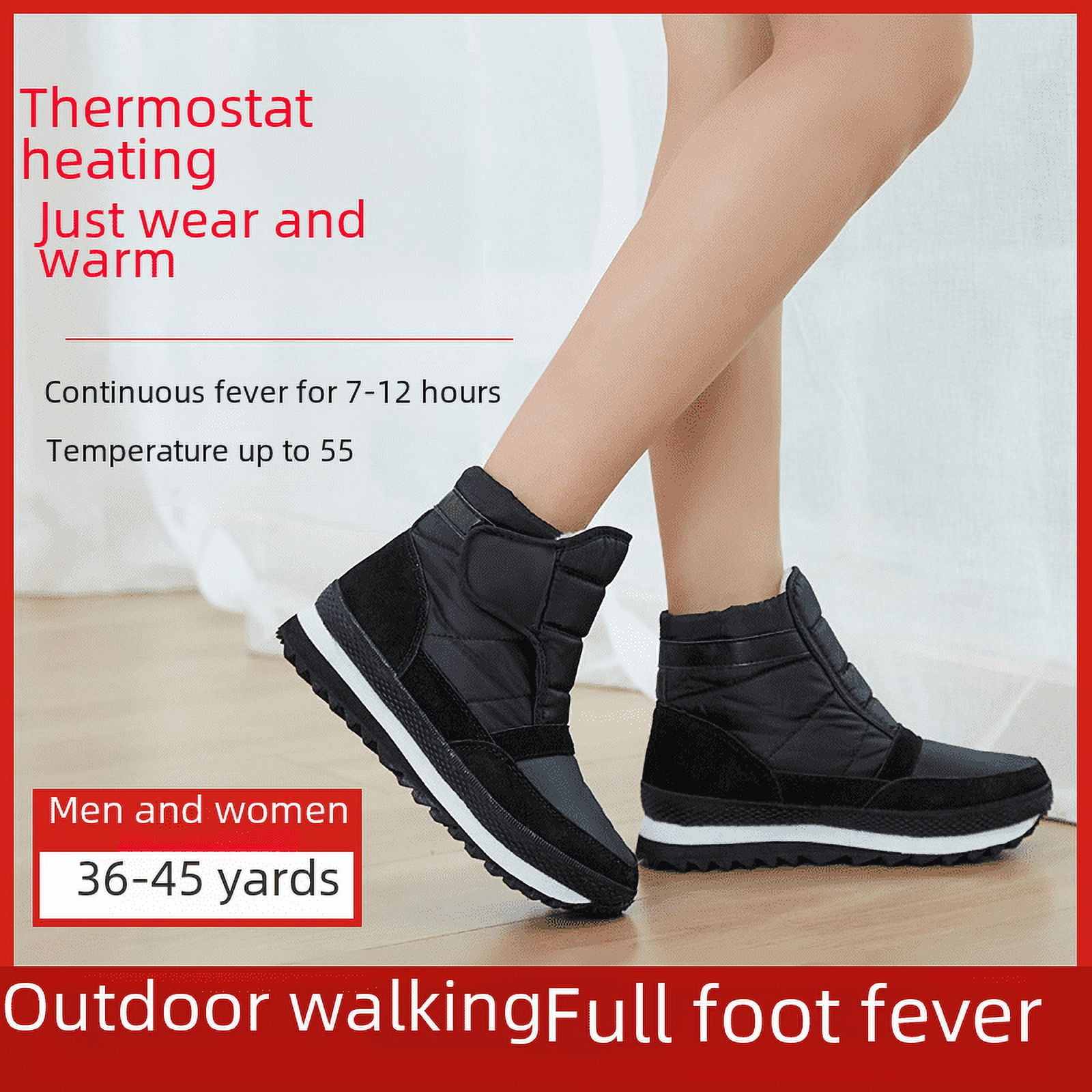 DEELLEEO Chaussures Chauffantes Électriques Rechargeables pour