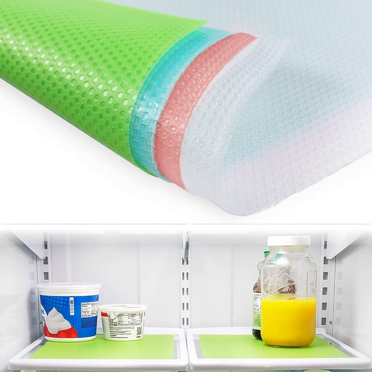 10 Pack Refrigerator Mats, Washable Refrigerator Liners,Fridge Pad, Easy to  Clean Shelf Liner, Cuttable Kitchen Cabinet Shelves Mat, Non Adhesive  Drawer Table Placemats 