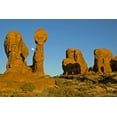 thumbnail image 2 of Illg, Cathy and Gordon 14x11 White Modern Wood Framed Museum Art Print Titled - UT, Arches NP Moonrise over Garden of Eden, 2 of 4