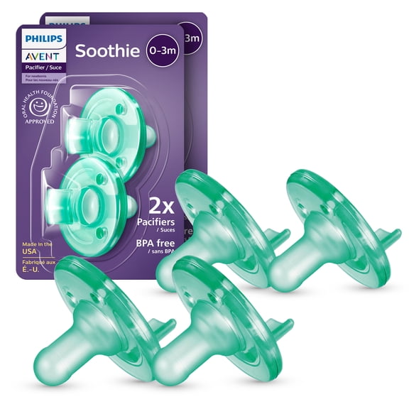 Philips Avent Soothie Pacifier, 0-3 months, Green, SCF190/41