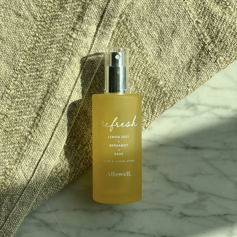 Allswell Refresh Lemon Zest Bergamot Sage Scented Room Linen Spray