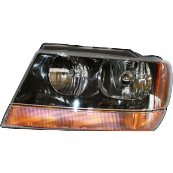 Left Headlight Assembly - Compatible with 1999 - 2002, 2004 Jeep Grand Cherokee Sport Utility 2000 2001
