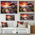 thumbnail image 4 of Designart "African Plains Twilight" African Floater Framed Wall Art Living Room, 4 of 7