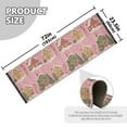 thumbnail image 5 of Yayeee Runner Rug for Bedroom 2'x6' Machine Washable Hallway Non Slip Mat, Pink Christmas House, 5 of 8