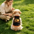 thumbnail image 3 of Dog Cat Halloween Pumpkin Print Vest, Funny Cosplay Tank Top, Soft Breathable Pet Apparel for Fall Holiday Party, Perfect for All Breeds Red XL, 3 of 5